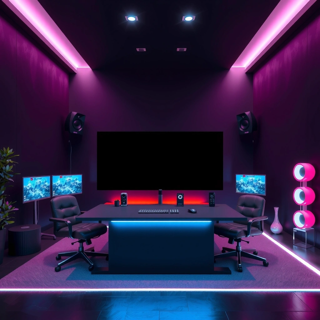 Gaming studio hero background